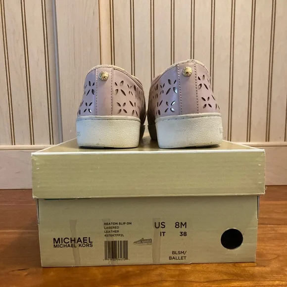 Michael Kors Keaton Pink Slip On Sneakers - Picture 7 of 8